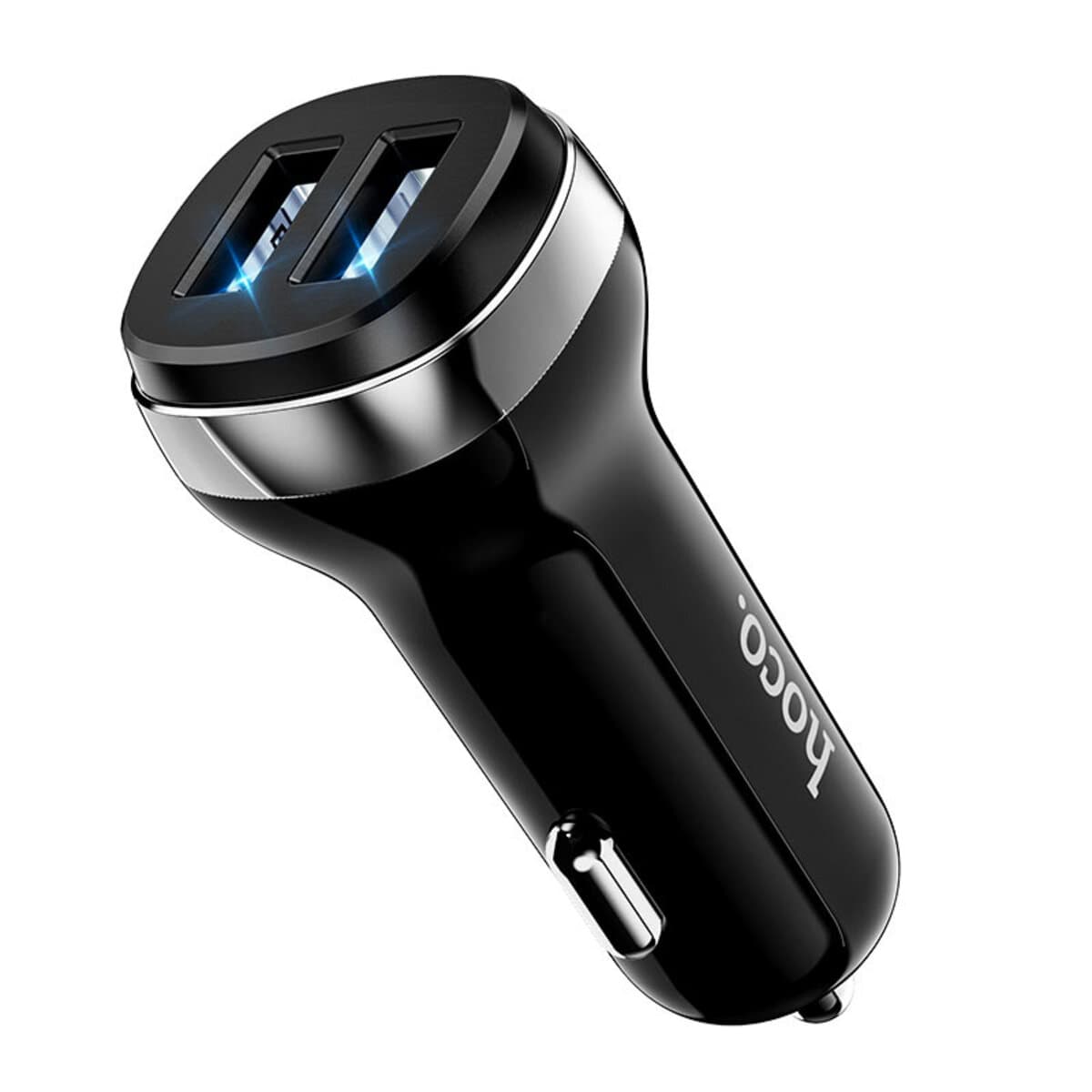 Автомобільний зарядний пристрій в прикурювач HOCO Z40 Superior dual port car charger Black