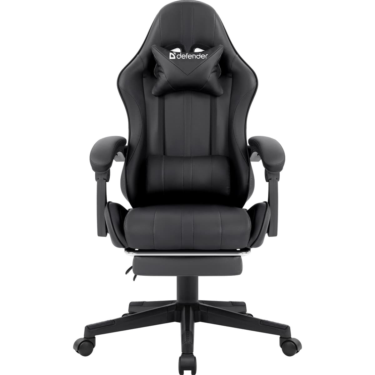 Ігрове крісло Defender Azure поліуретан 50мм Клас 4 до 120кг Black (64476)