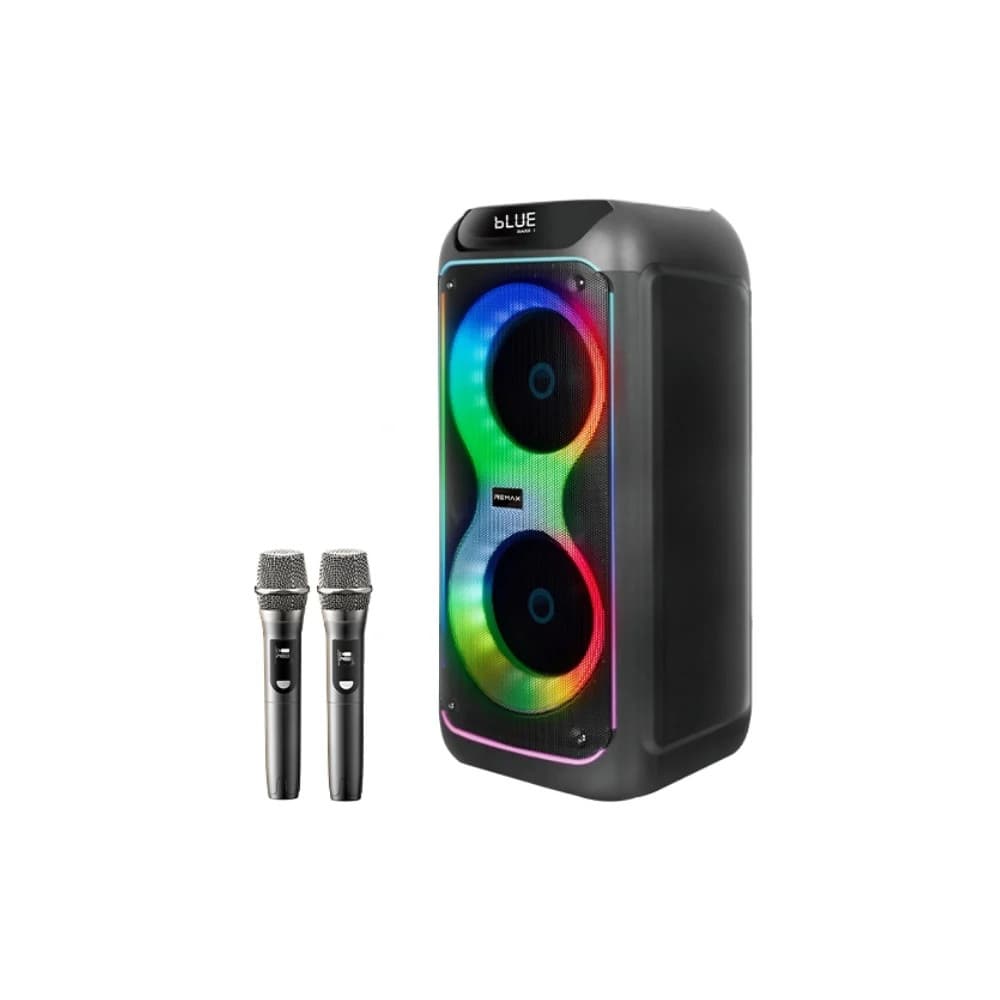 Бездротова портативна колонка REMAX RB-MB10 Party lighting Wireless Portable Speaker 140W BT6.0 9000mAh Black