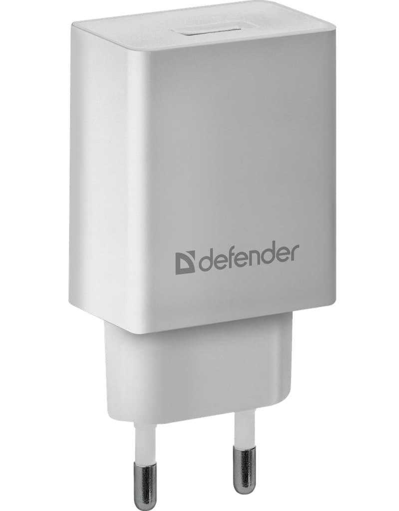 Зарядний адаптер Defender EPA-10 1xUSB 2.1А White (83549)