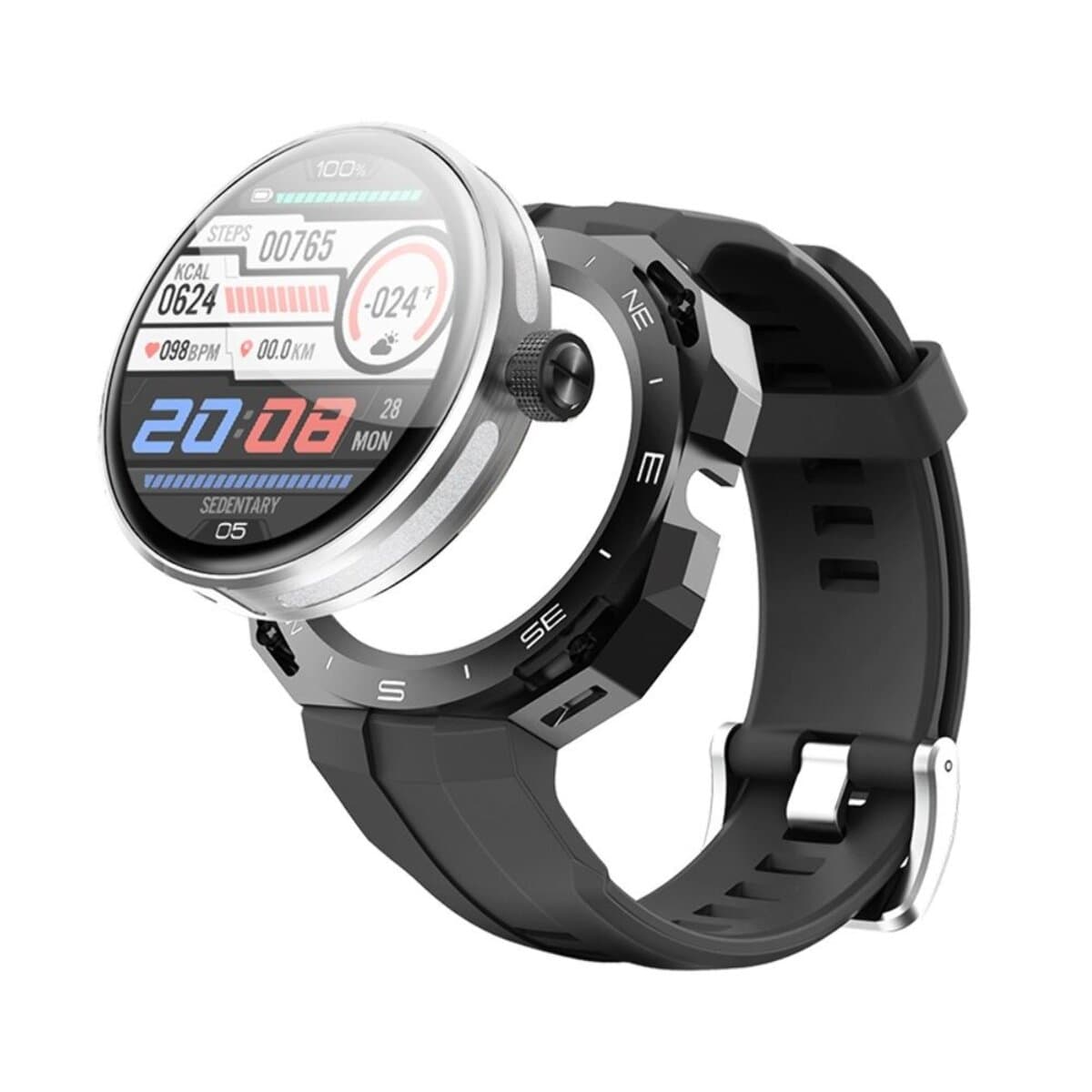 Смарт-годинник Borofone BD4 Smart sports watch call version NFC BT5.0 1.32" 200mAh Black (BD4BB)