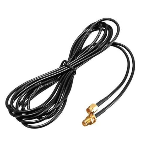 Коаксиальный кабель удлинитель Wi-Fi RP to SMA антенна 3м Black (313279)