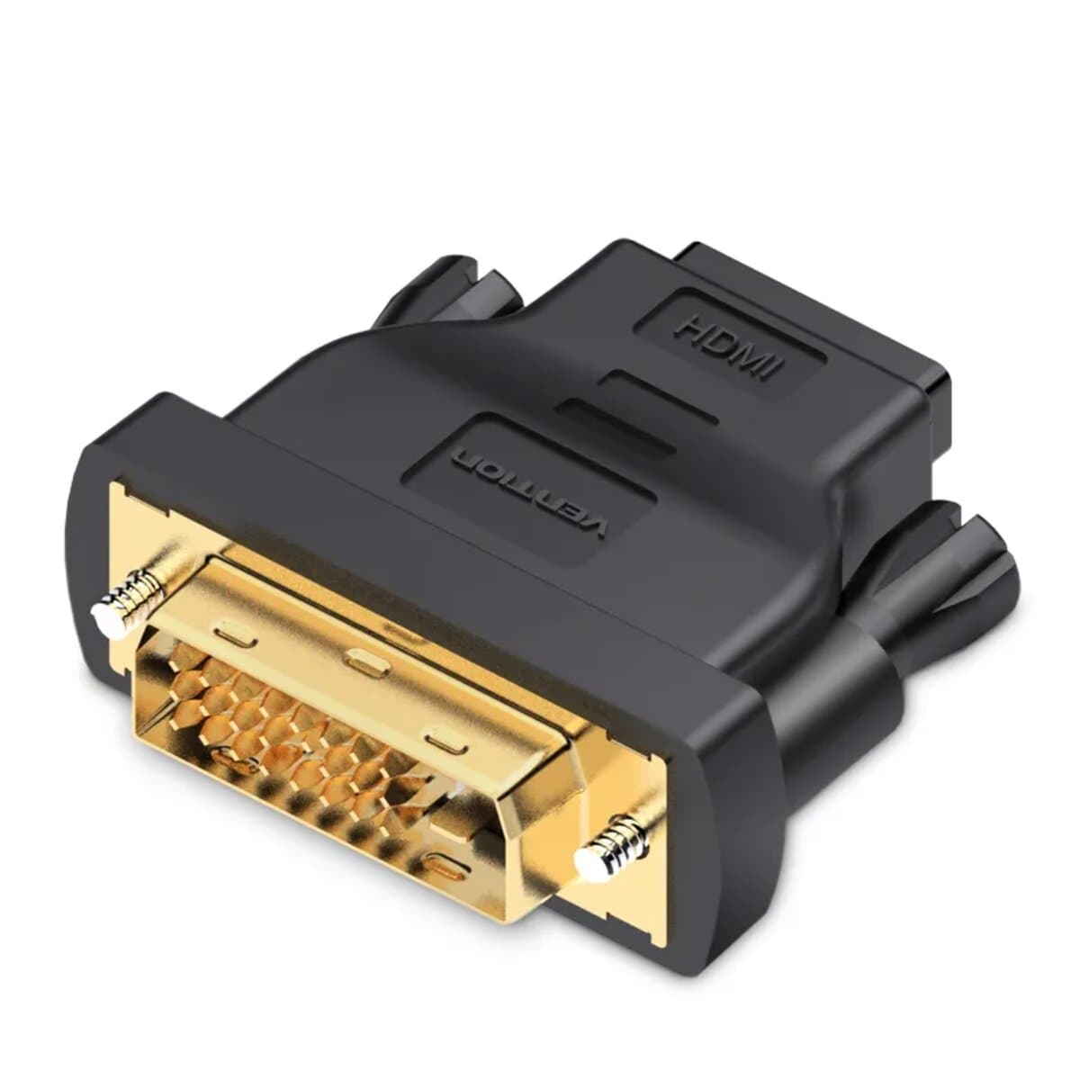 Перехідник адаптер Vention DVI (24+1) Male to HDMI Female Adapter Black (ECDB0)