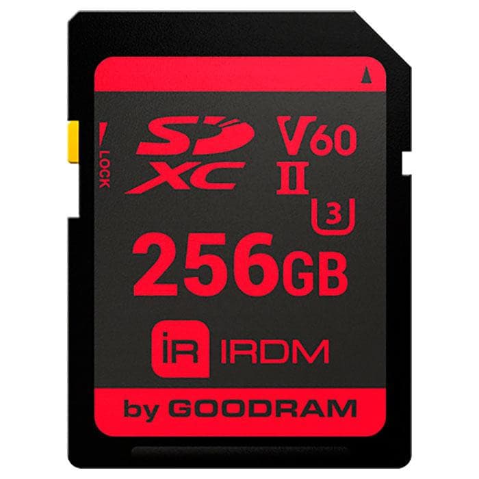 Карта пам'яті Memory card GoodRAM Secure Digital 256Гб IRDM SDXC V60 UHS-II U3 ​​(IR-S6B0-2560R11)