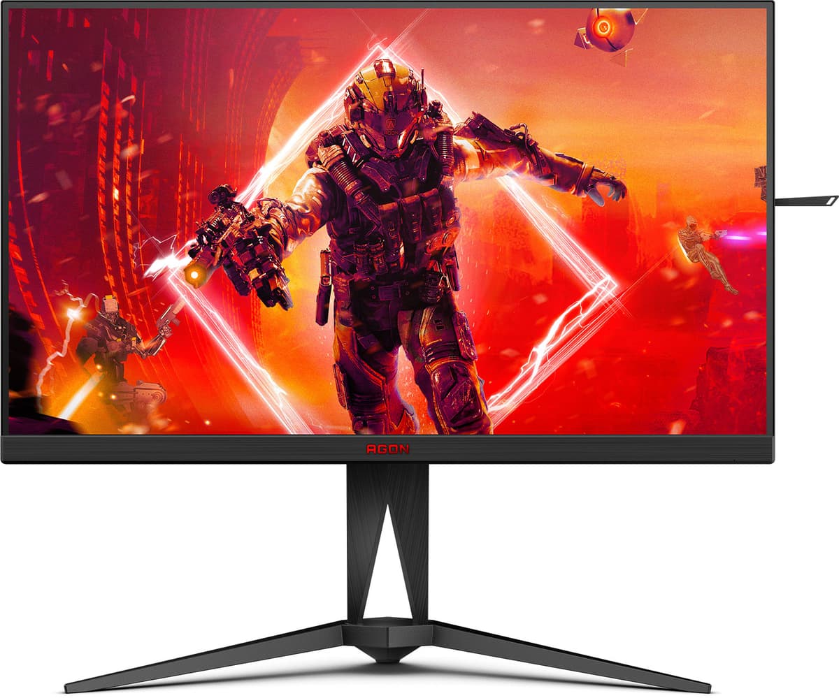 Монітор поворотний AOC AGON AG325QZN/EU TFT 31,5" QHD VA 240Гц 0,5мс 2хHDMI 2хDP USB-hub HAS Pivot Black-Red (AG325QZN/EU)