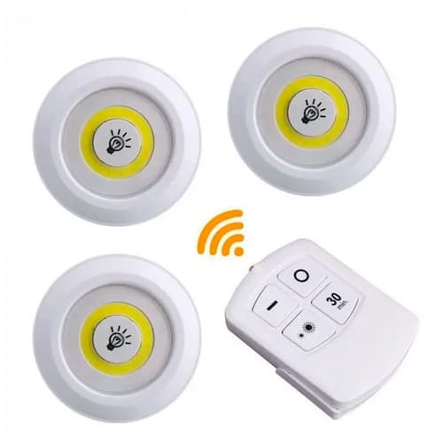 Автономний LED світильник нічник із дистанційним пультом 3 шт White (287523)
