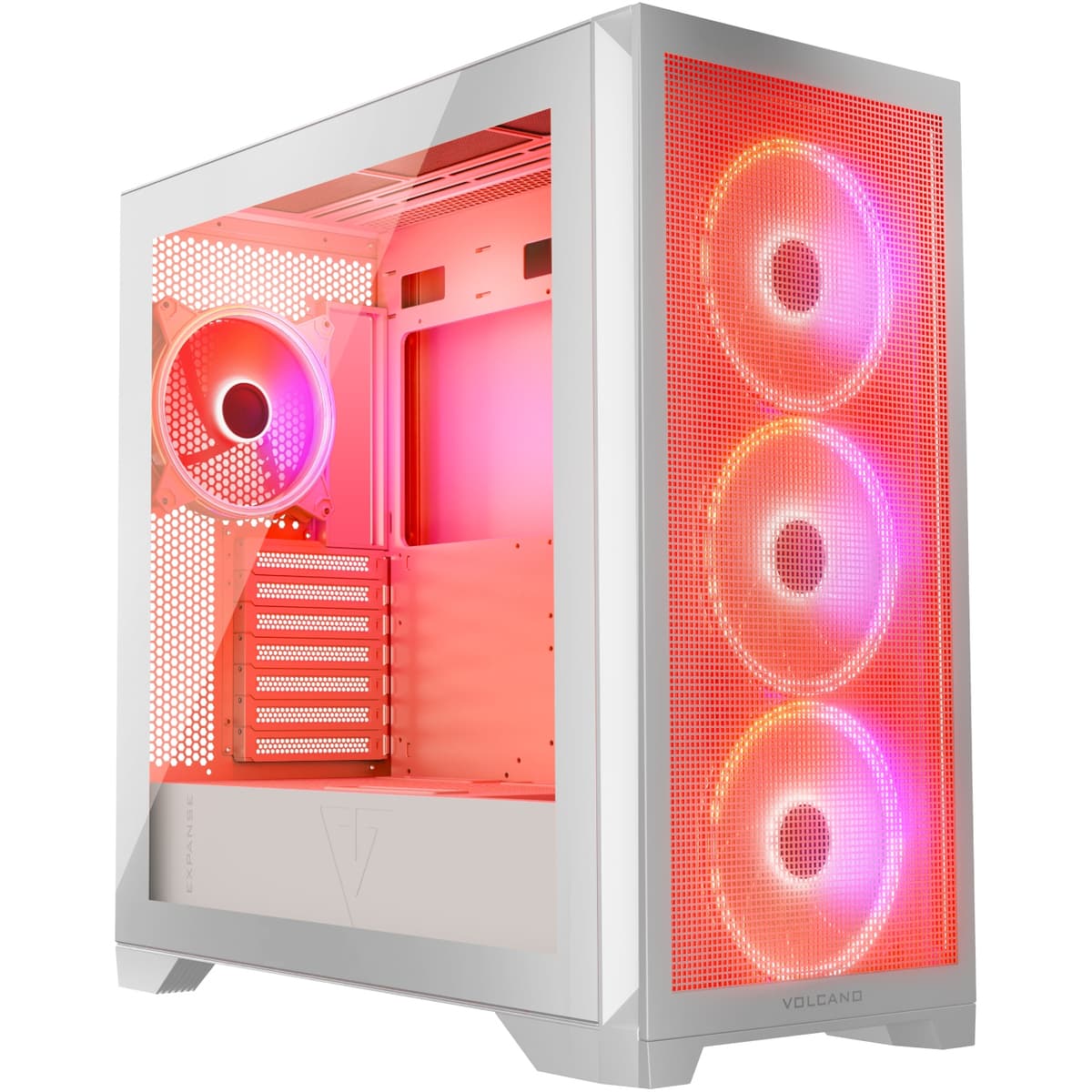 Корпус для комп'ютера Modecom VOLCANO EXPANSE S ARGB 4x140mm fans MIDI USB 3.0x2+TYPE-C без БЖ ATX White (AT-EXPANSE-SG-20-000000)