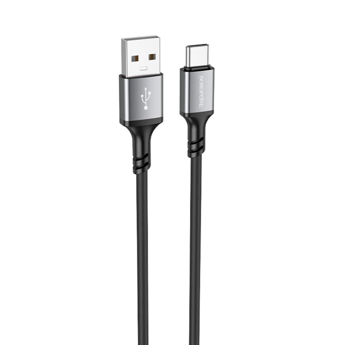 Кабель BOROFONE BX83 USB to Type-C Famous silicone charging data cable 1m 3A Black