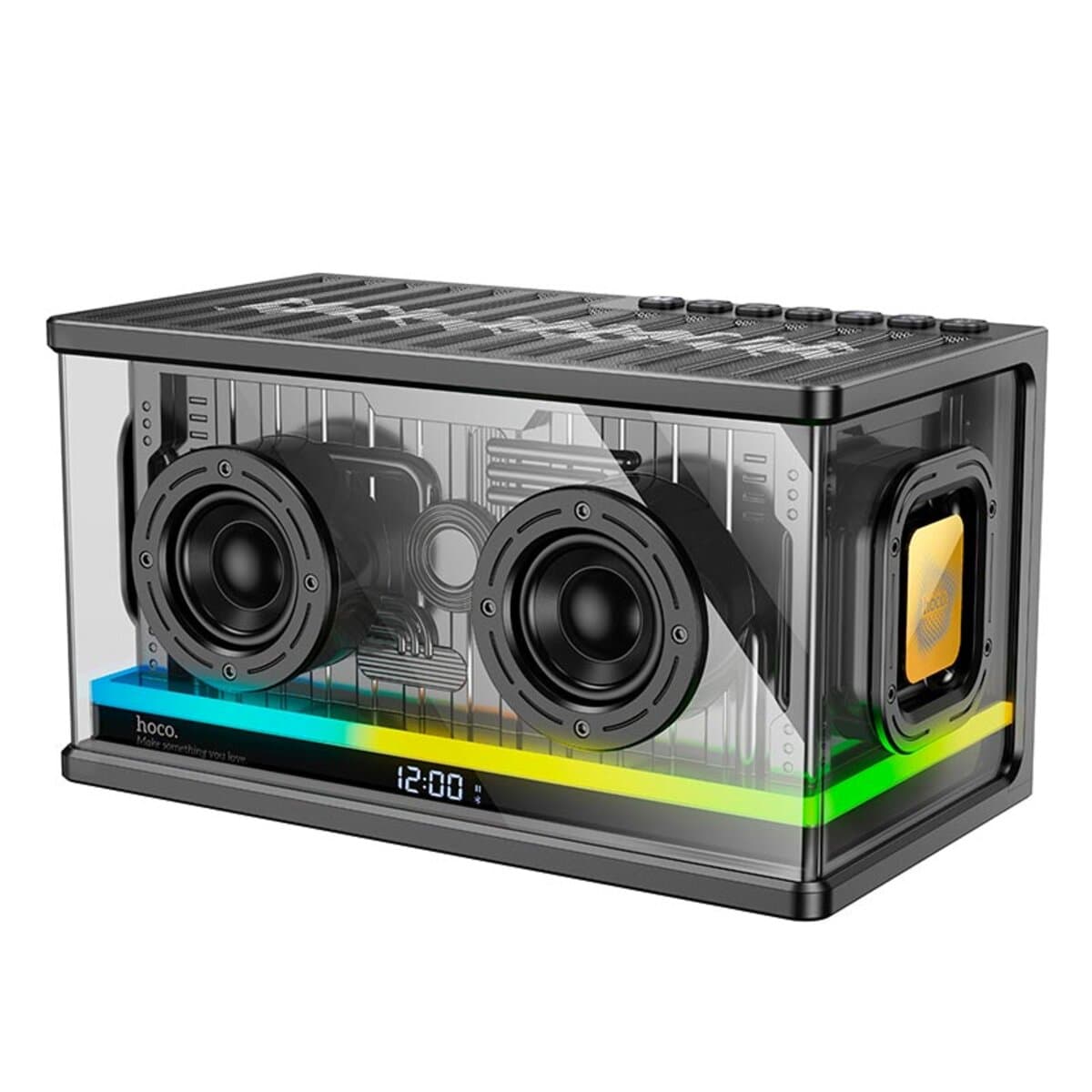 Бездротова портативна колонка HOCO BS62 Flash cold energy 2.1 desktop BT5.0 speaker 3000mAh Black