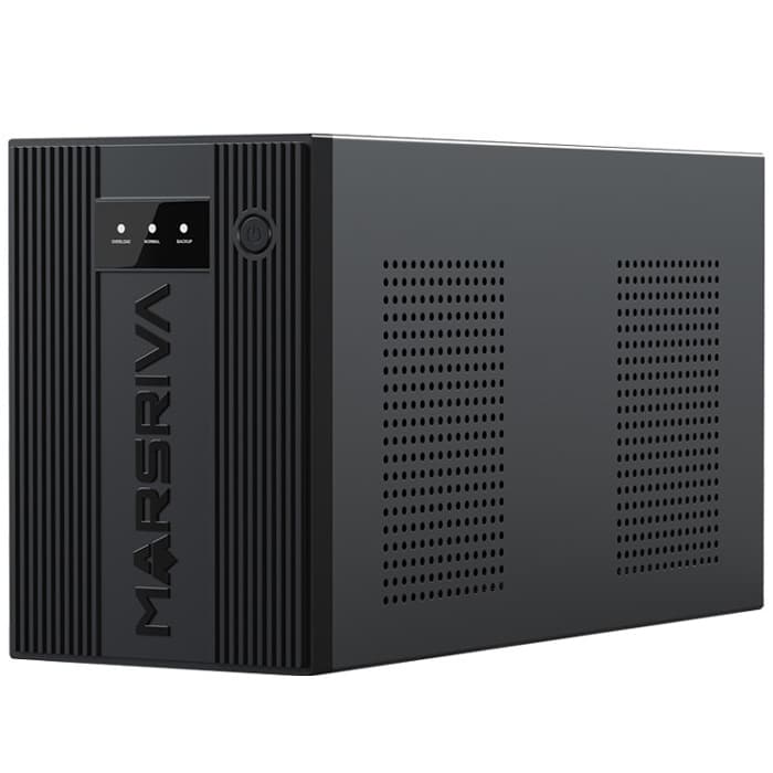 Джерело безперебійного живлення Marsriva MR-UF3000 3000ВА 1800Вт Line-Interactive LED version 2xAC Outlets 4x12V/9Ah metal Black (MR-UF3000)