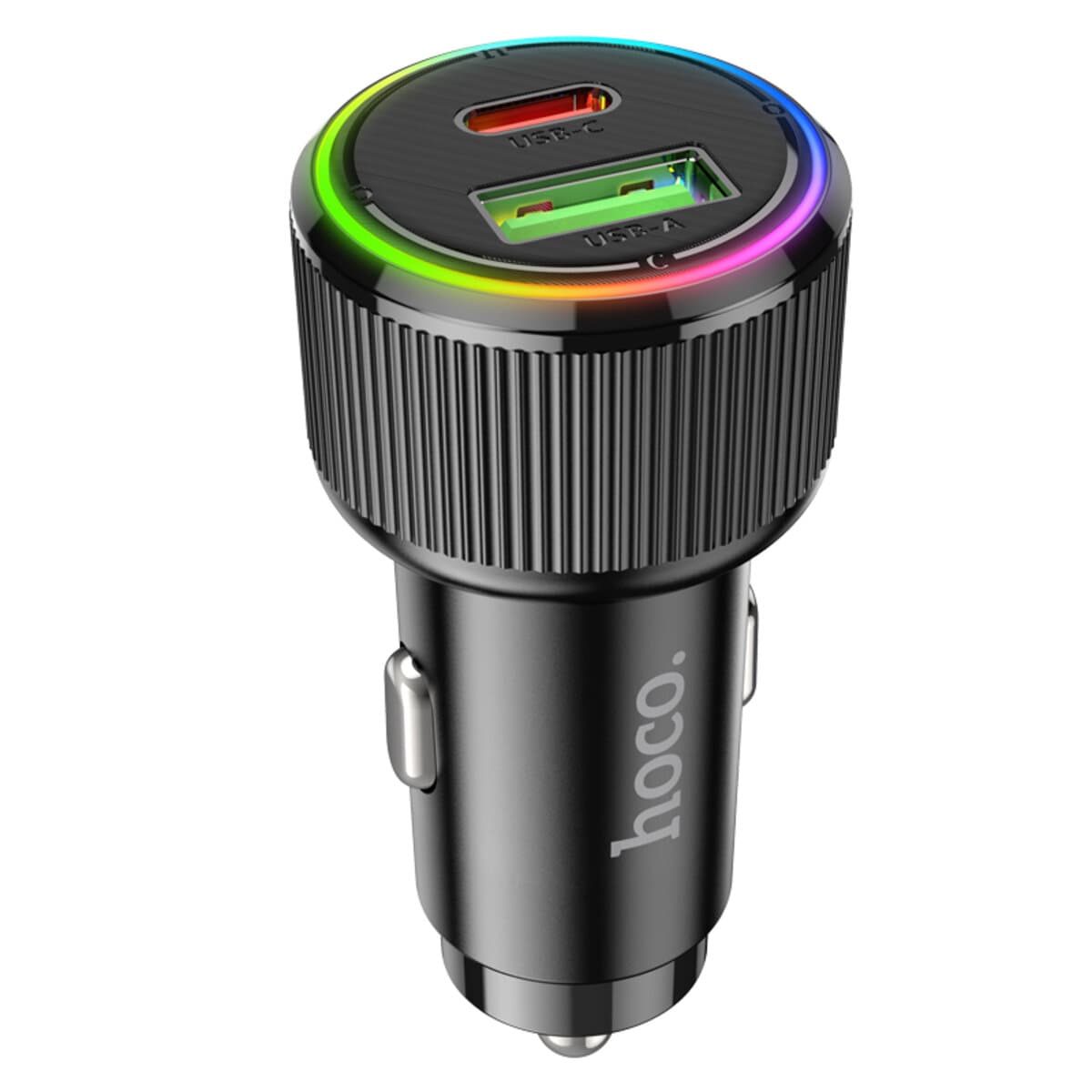 Автомобільний зарядний пристрій HOCO NZ14A Guerrero PD20W+QC3.0 car charger Black