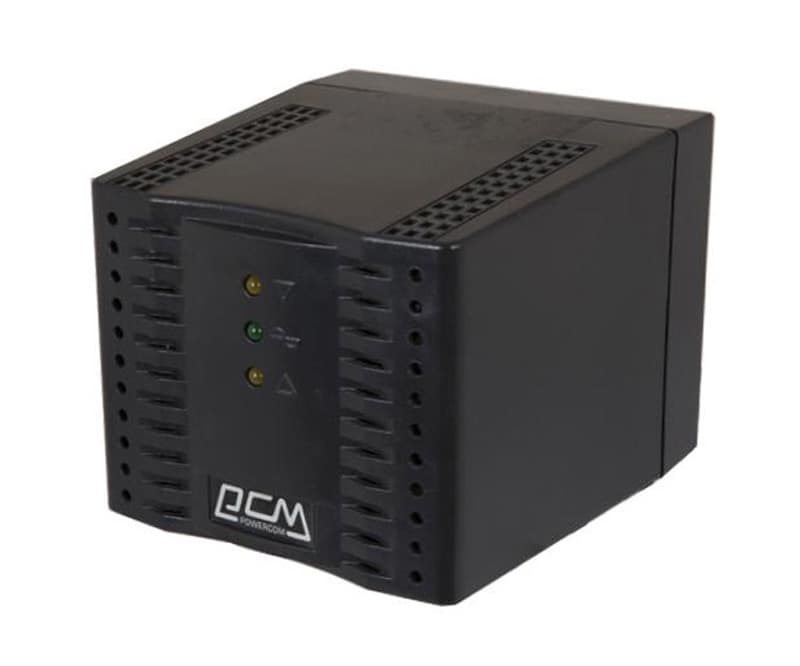 Стабілізатор напруги релейний однофазний PowerCom TCA-2000 Black