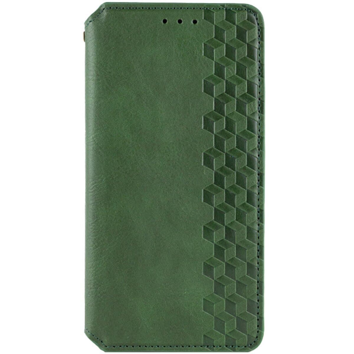 Защитный чехол-книжка Rubic Leather для Xiaomi Redmi Note 13 4G Green (RUBICXiNo13Green)