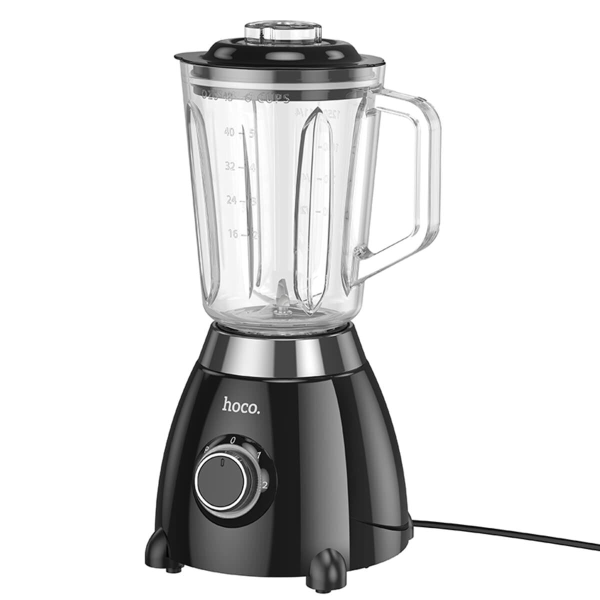 Стаціонарний блендер HOCO HE33 1.5L 500W electric retro juicer blender EU Black