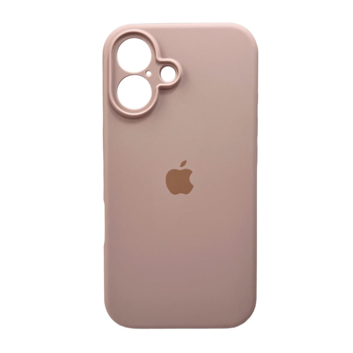 Захисний чохол-накладка Silicone Full Case AA Camera Protect для Apple iPhone 16 Pink Sand (FullAAi16-15)