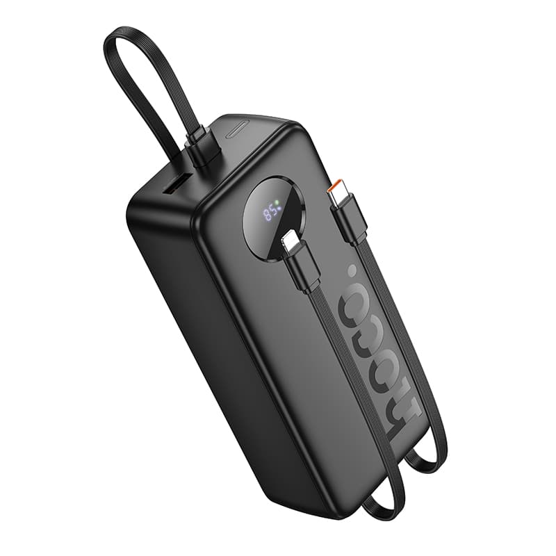 Powerbank павербанк УМБ HOCO J132B Sabio 22.5W+PD20W fully compatible with 3 cables 30000mAh Black