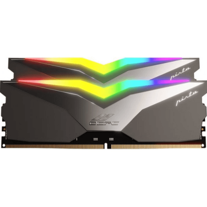 Оперативна пам'ять OCPC PISTA RGB C40 Titan DDR5 32Gb 6200MHz 2x16Gb Retail Kit (MMPT2K32GD562C40T)