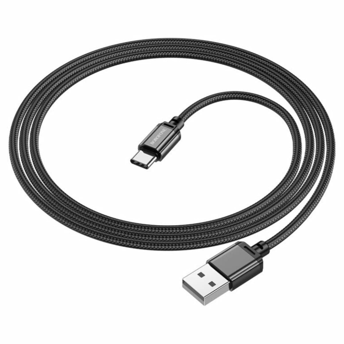 Кабель BOROFONE BX87 Sharp charging data cable USB to Type-C 3A 1m Black (BX87CB)