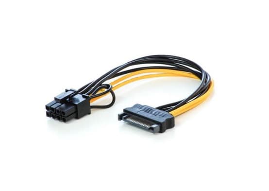 Кабель живлення для відеокарти S0707 6/8pin - SATA M 20см