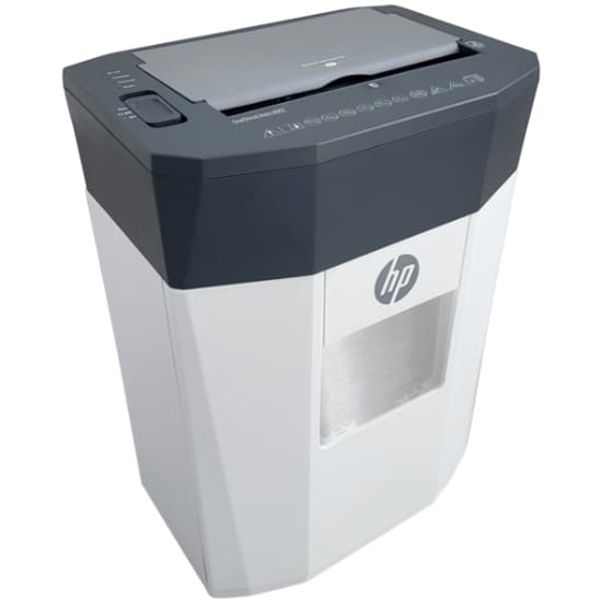 Знищувач документів шредер HP OneShred Auto 80CC A4 80g х 16 аркушів 4.3x12 15 л Black-White (2817)