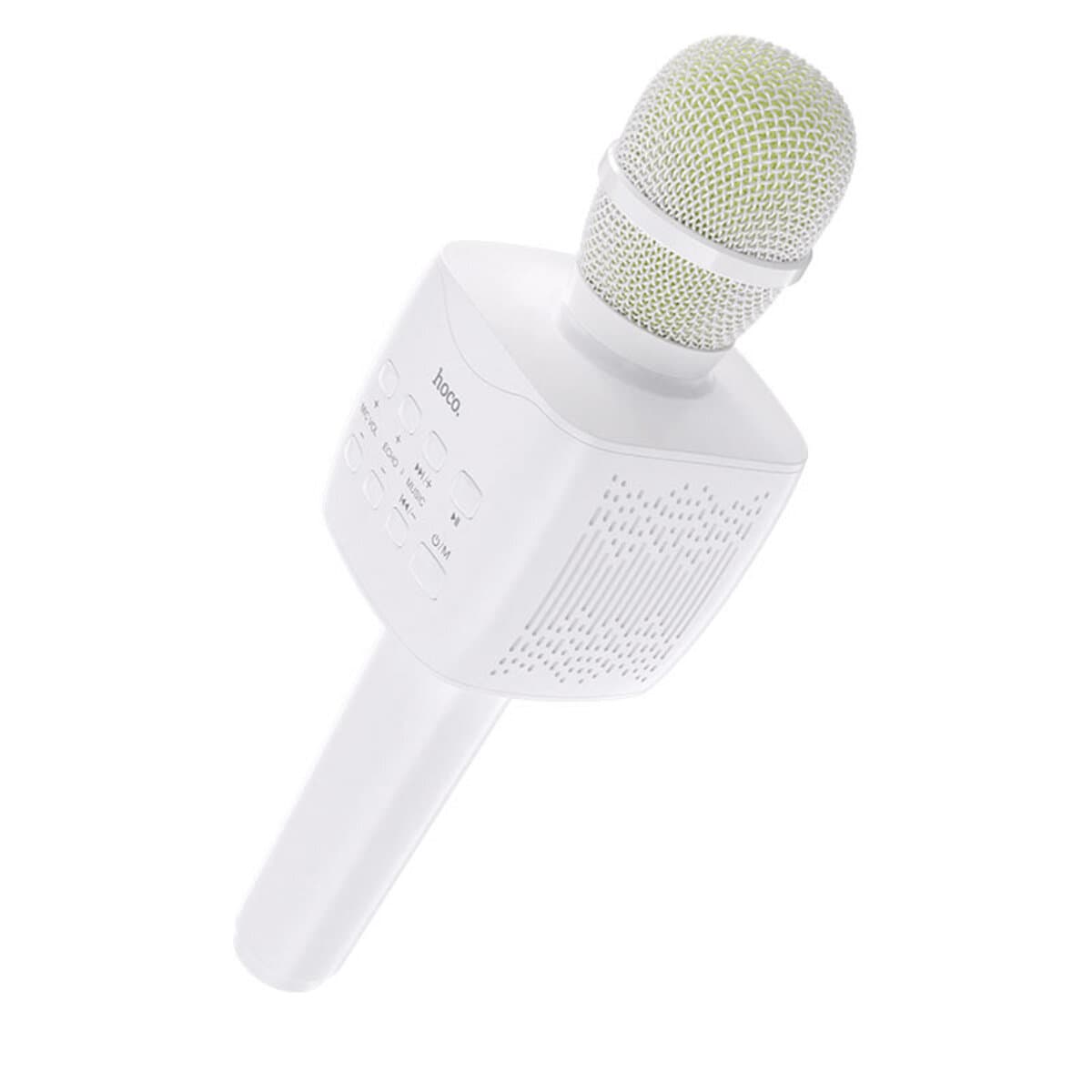 Бездротовий караоке мікрофон HOCO BK5 Cantando karaoke microphone BT5.0 1200mAh White