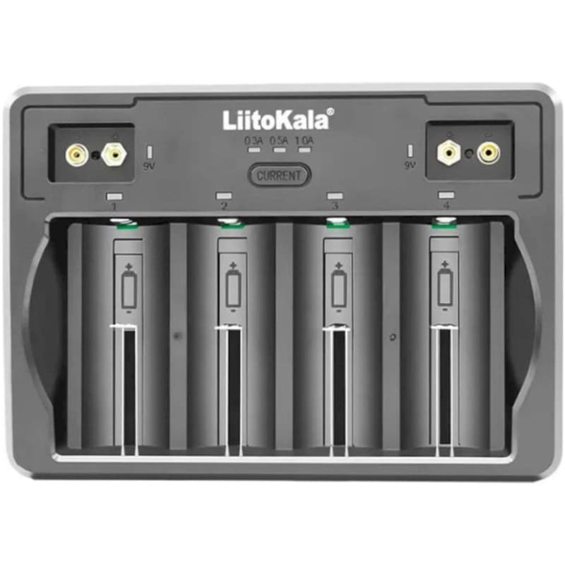 Зарядний пристрій для акумуляторів LiitoKala Lii-D4 на 4+2 канали для AA AAA C D 18650 26650 32700 Li-ion NiMh Black (Lii-D4)