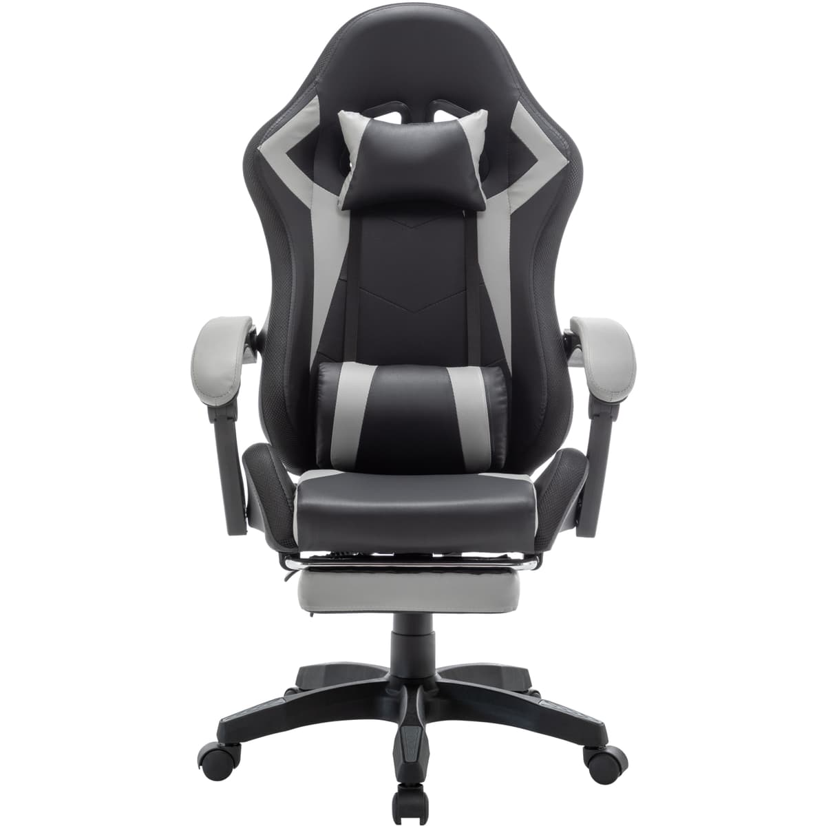 Ігрове крісло AGN 3 клас до 120 кг 100мм RGB підсвічування Black-Grey (AGN09-25)