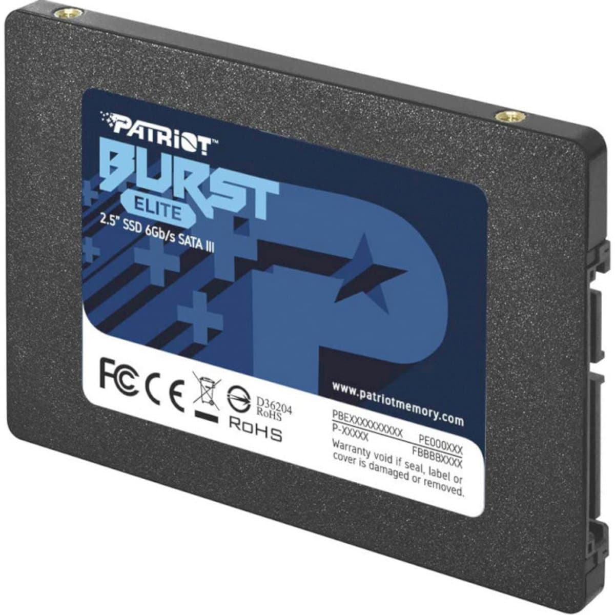 Твердотельный накопитель SSD Patriot Burst Elite 1920GB 2.5" 7mm SATAIII TLC 3D (PBE192TS25SSDR)