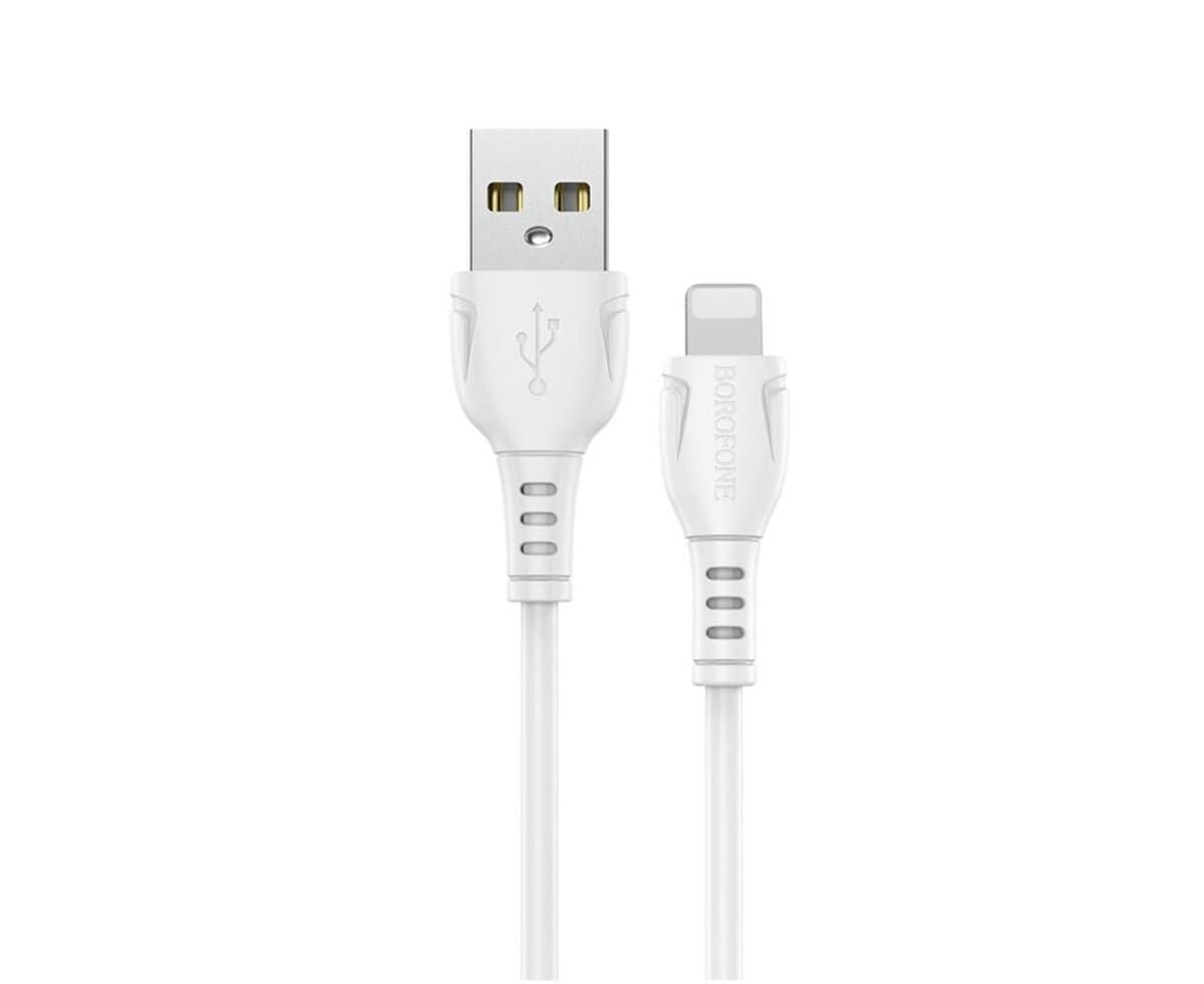 Кабель BOROFONE BX51 USB to Lightning 2.4A 1m PVC connectors White