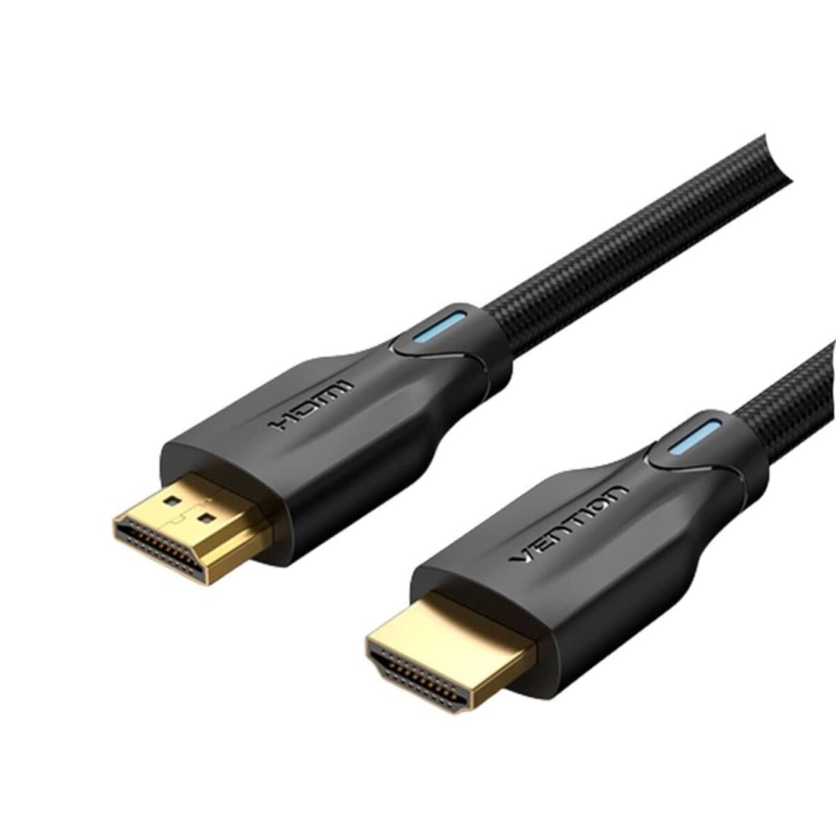 Кабель Vention Cotton Braided 8K HDMI to HDMI v2.1 Cable 2m Black (AAUBH)