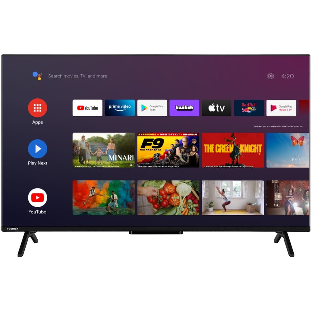 Телевізор Toshiba 43QA2363DG 43'' 4K UHD QLED T2 Android 11 2x8W Dolby MS12 HDMI Wi-Fi VESA 100 x 100 M4 Чорний (43QA2363DG)