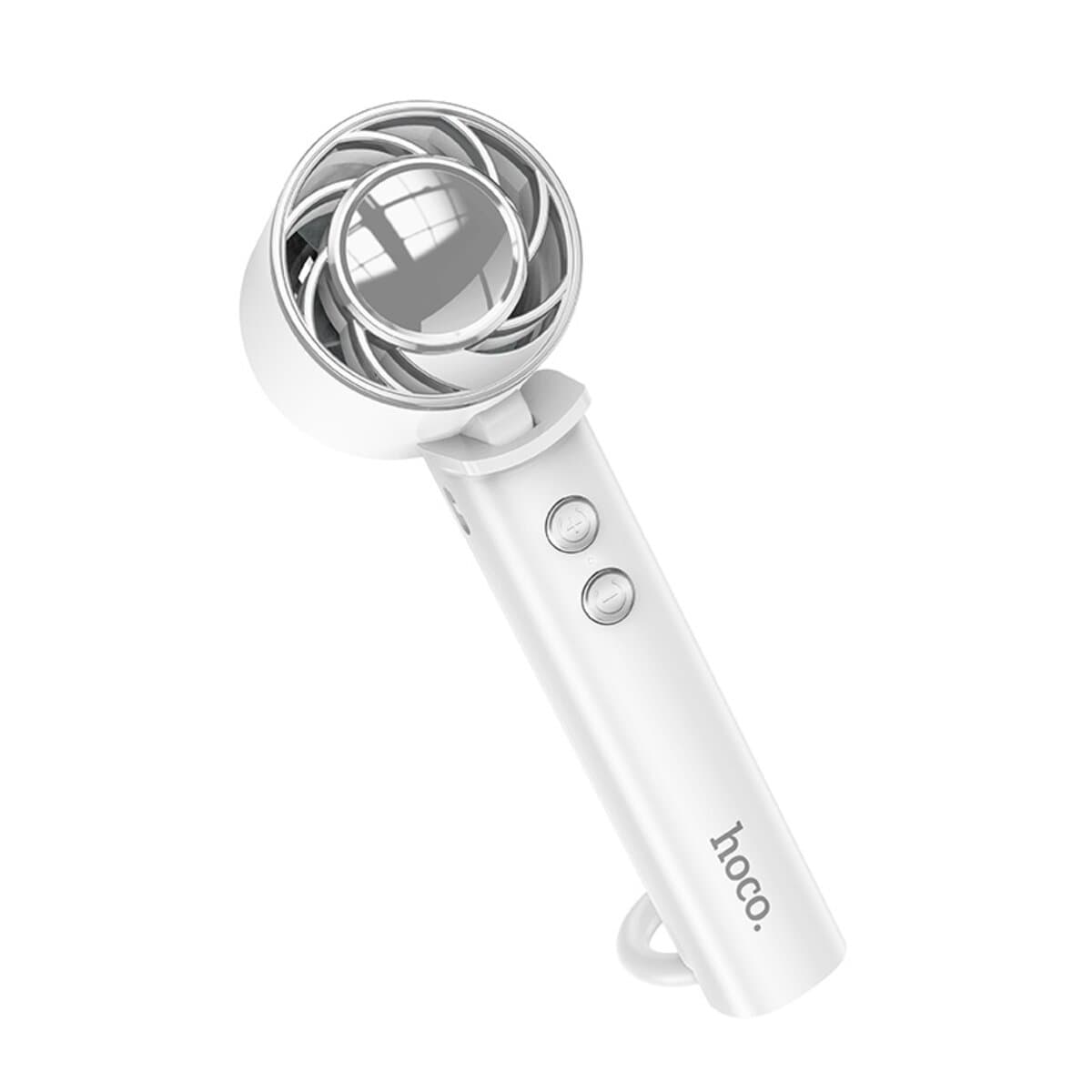 Бездротовий вентилятор HOCO HX61 Exquisite handheld folding fan 3 швидкості 1200mAh White
