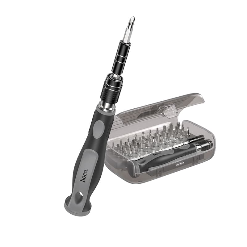 Викрутка з бітами HOCO UT10 32-in-1 screwdriver set Grey-Black