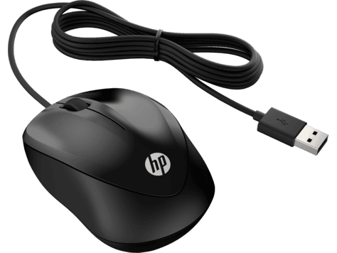 Провідна мишка HP 1000 Wired Mouse 3кн USB 1200 dpi Black (4QM14AA)