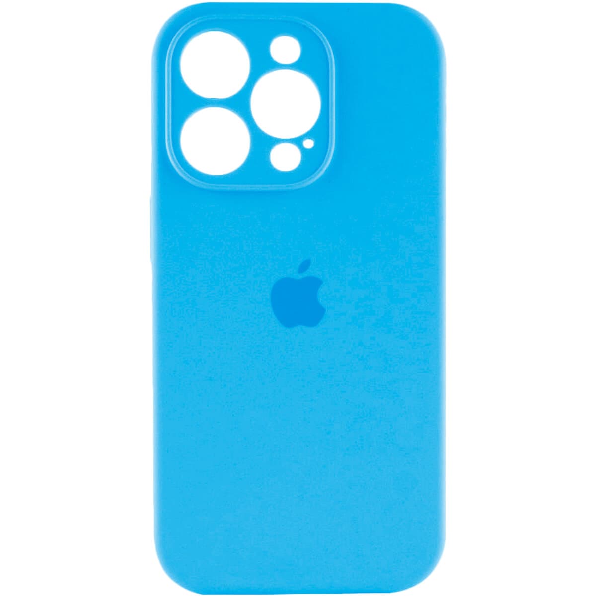 Защитный чехол-накладка Silicone Full Case AA Camera Protect для iPhone 15 Pro Light Blue (FullAAi15P-44)