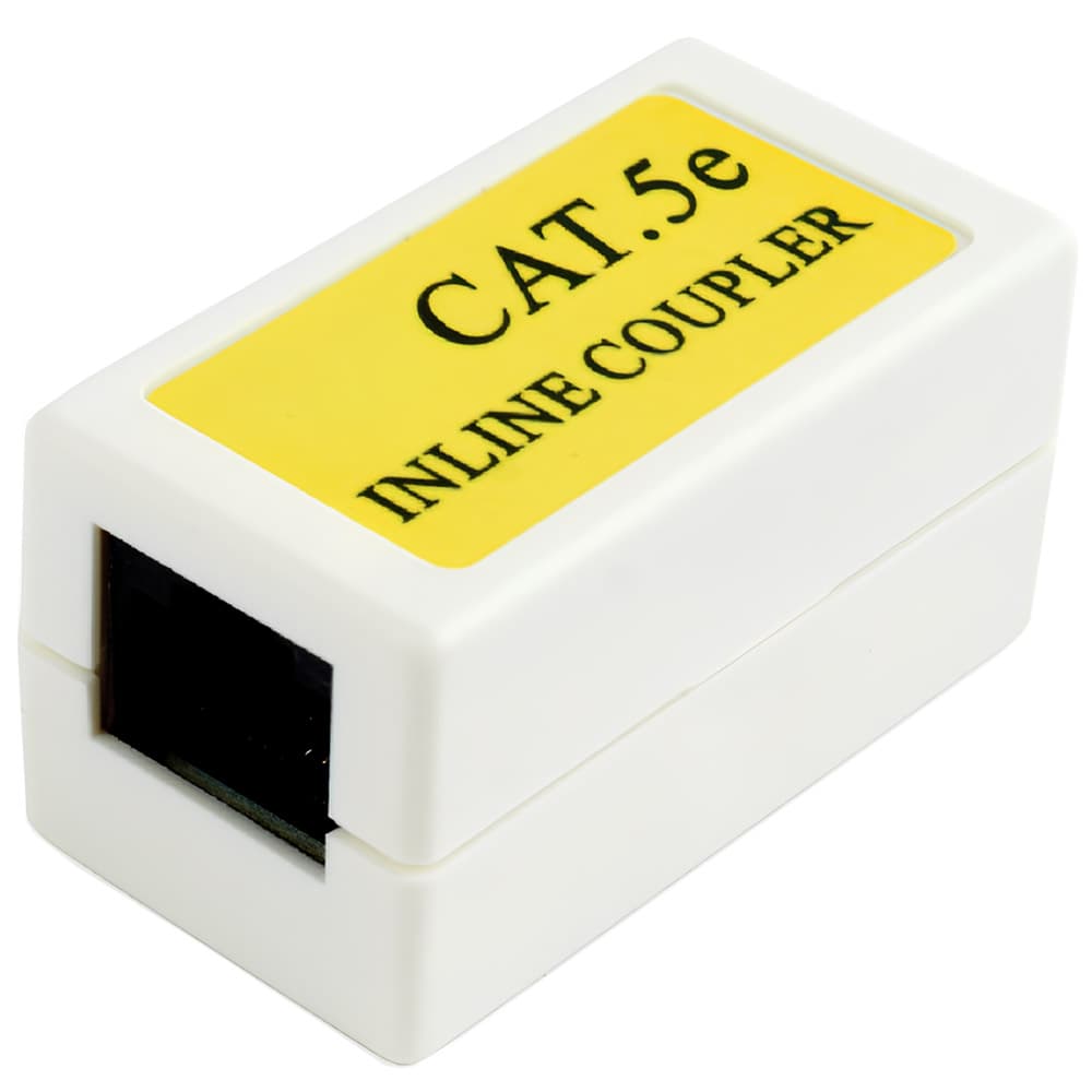 Конектор мережевих роз'ємів джойнер Cablexpert 1+1 RJ45 UTP 5e White (NCA-LC5E-001)