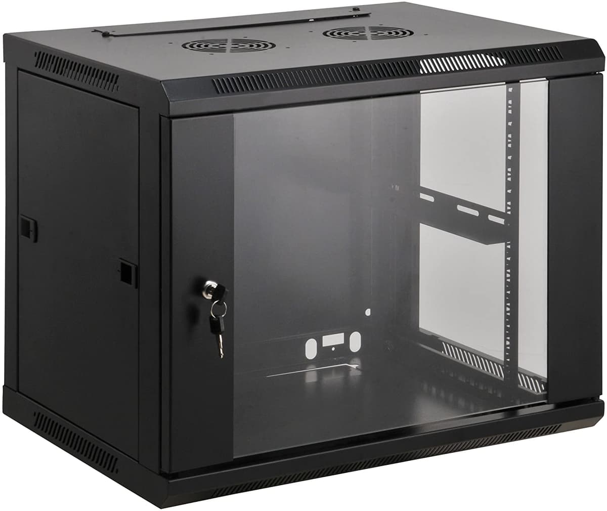 Настінна серверна шафа Kingda 19'' 9Ux570x450 розібрана Black (KD-007A-6409)