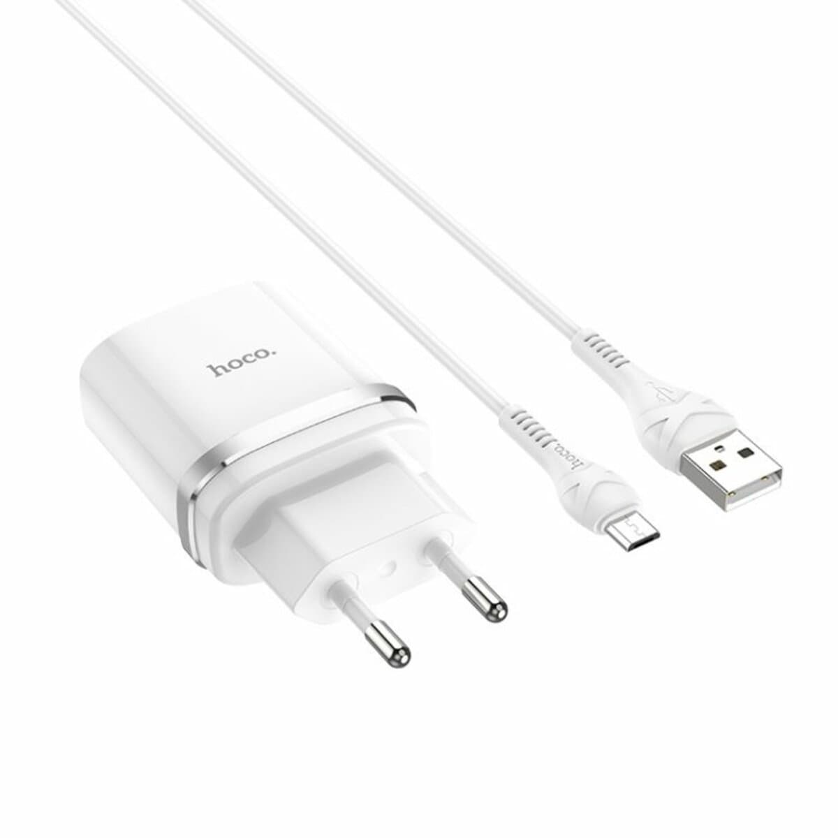 Зарядное устройство HOCO C12Q Smart QC3.0 charger set USB to Micro-USB cable 18W White