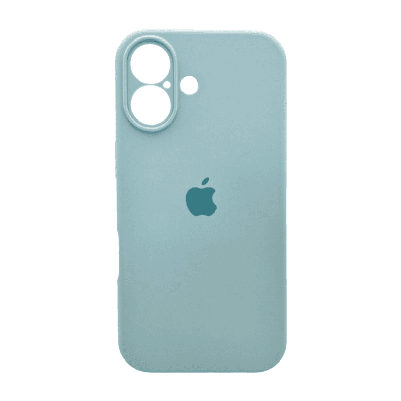 Защитный чехол-накладка Silicone Full Case AA Camera Protect для Apple iPhone 17 Mist Blue (FullAAi17-27)