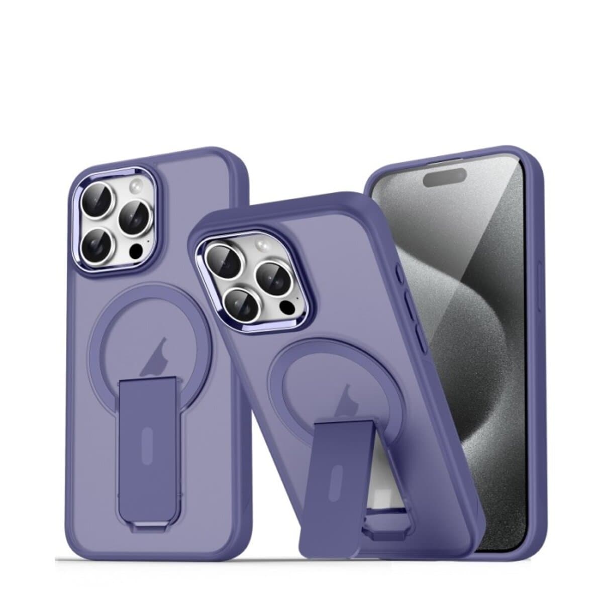 Защитный чехол-накладка Cosmic Magnetic Stand для Apple iPhone 15 Pro Purple (MagStand15PPurple)