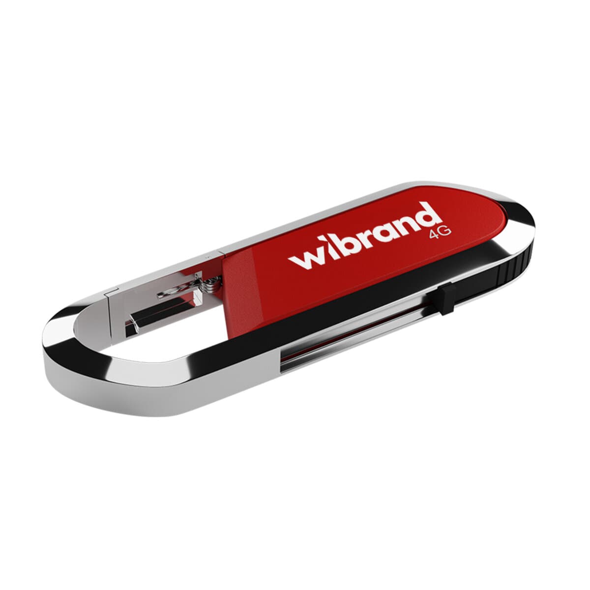 Флеш память флешка Wibrand Aligator 4Gb USB 2.0 Dark Red (WI2.0/AL4U7DR)