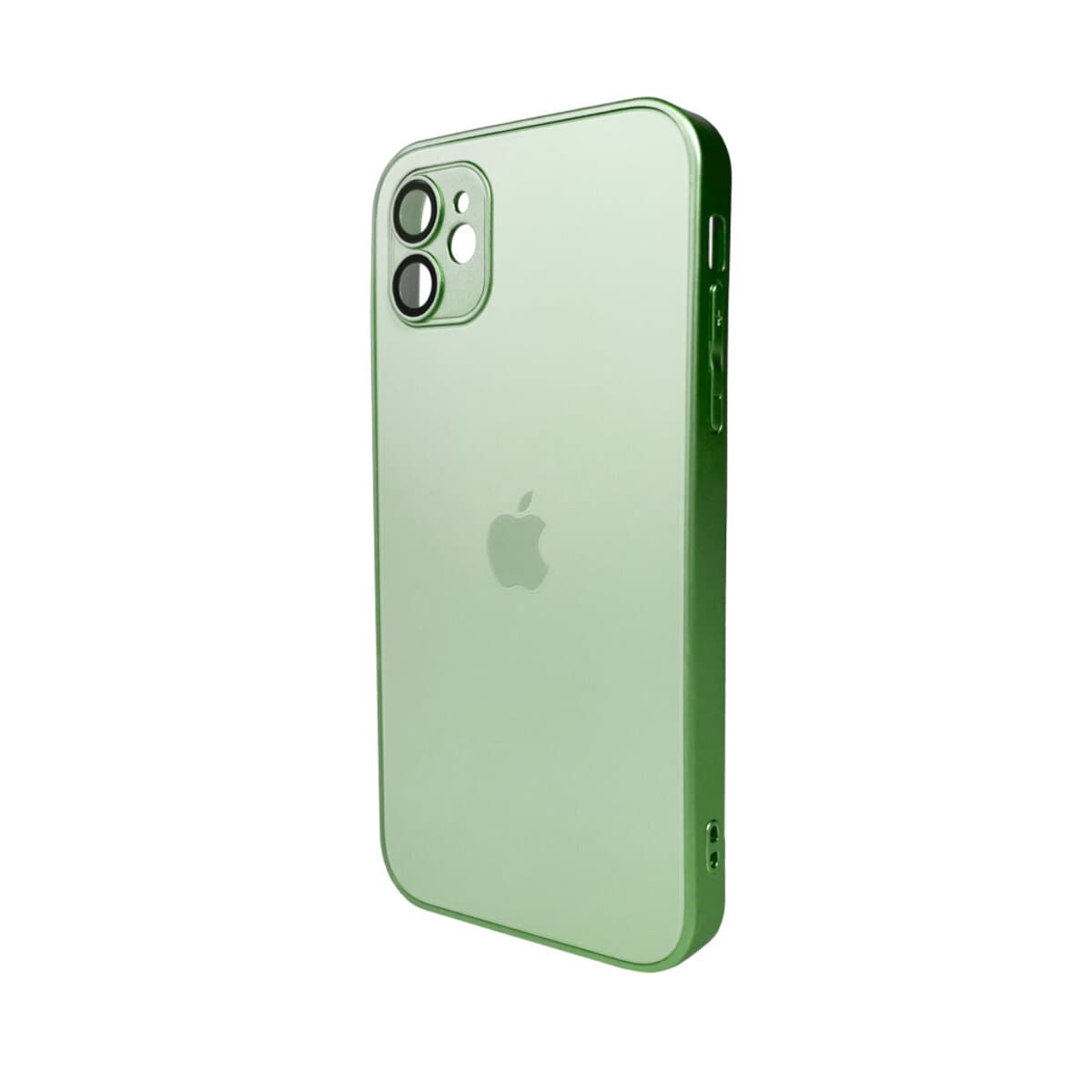 Захисний чохол-накладка AG Glass Matt Frame Color Logo для Apple iPhone 11 Light Green (AGMattFrameiP11LGreen)