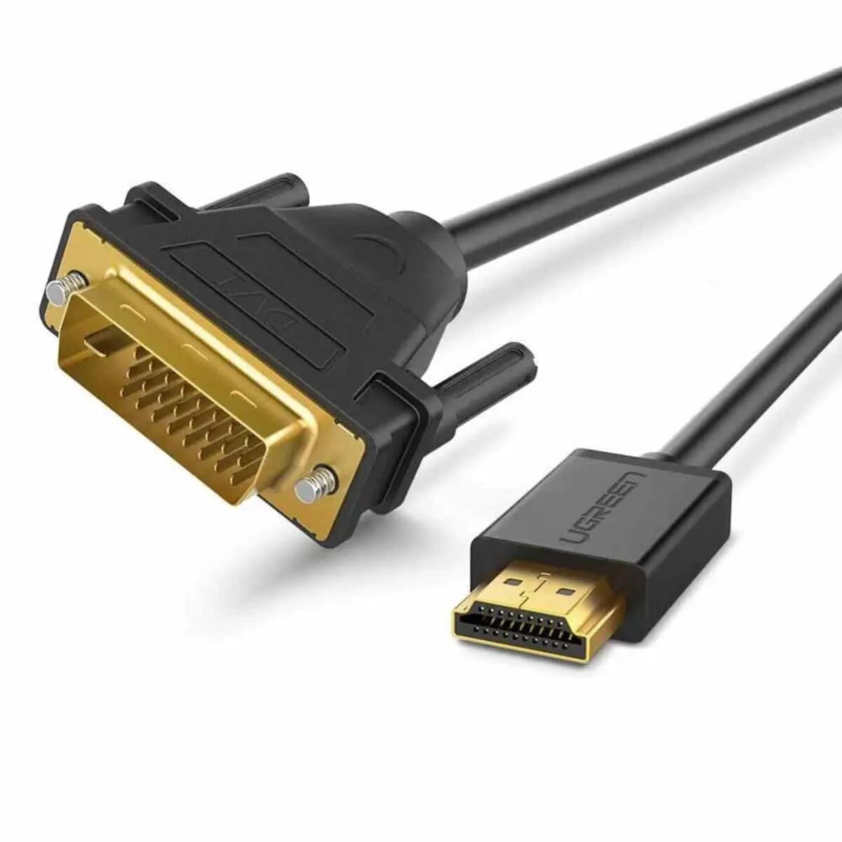 Кабель UGREEN HDMI to DVI 2K Cable Male to Male Black 3m Black (UGR-10136)