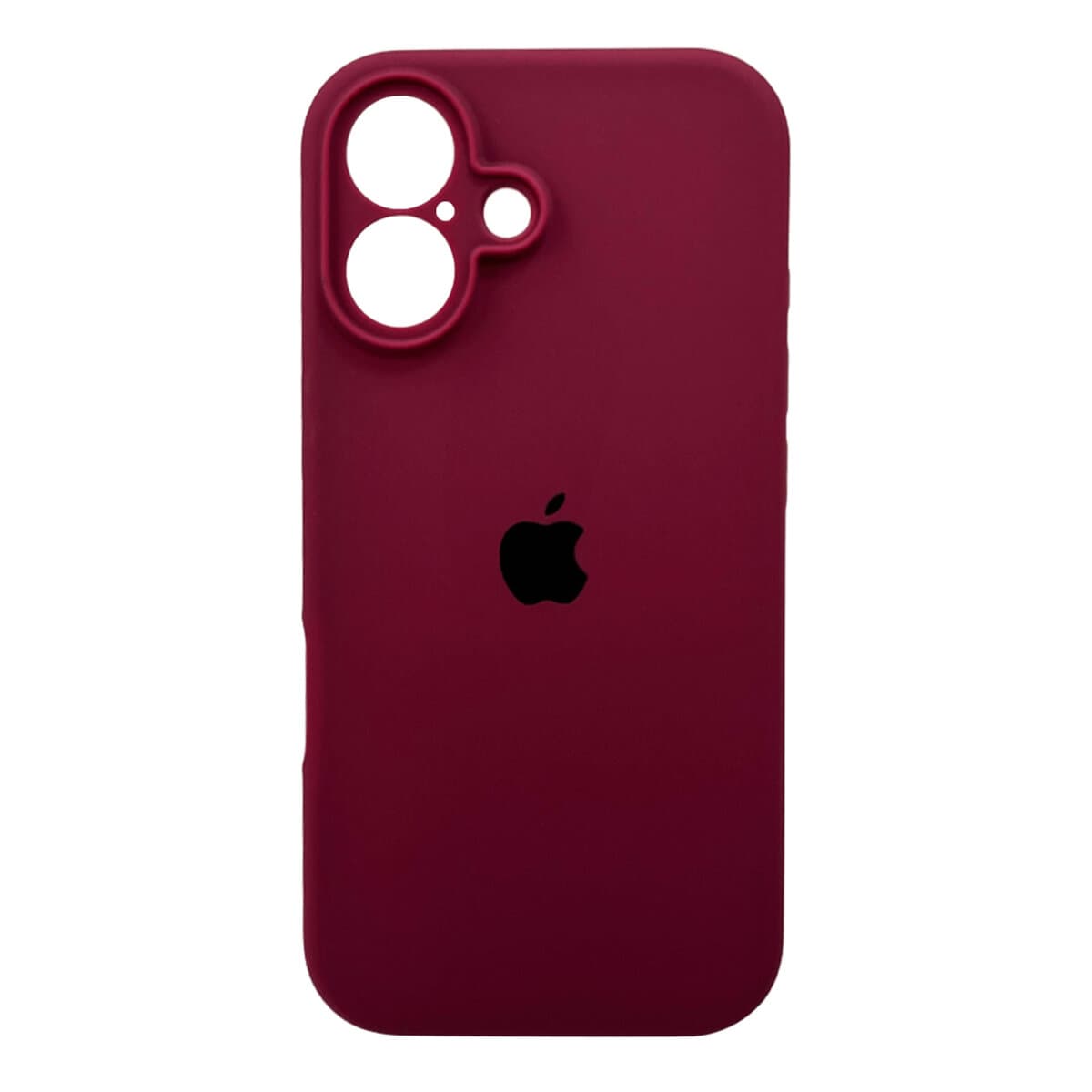 Защитный чехол-накладка Silicone Full Case AA Camera Protect для Apple iPhone 16 Plum (FullAAi16-47)