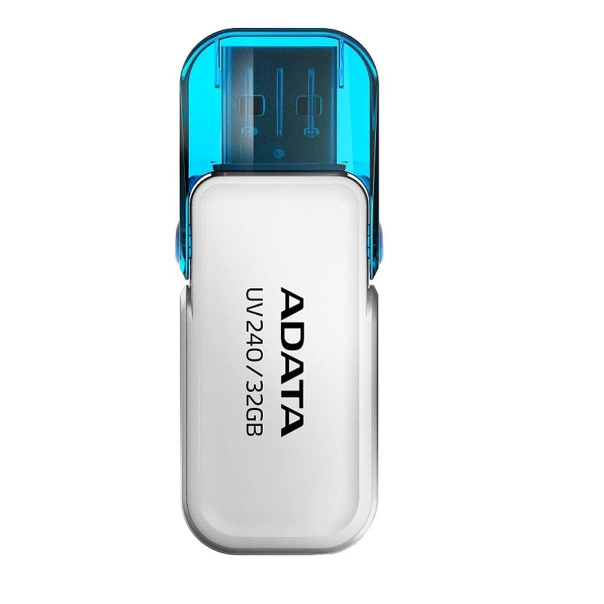 Флеш пам'ять флешка Flash A-DATA AUV 240 32Gb USB 2.0 White (AUV240-32G-RWH)