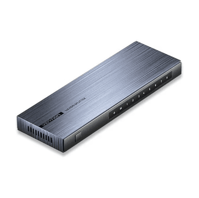 Спліттер Vention 4K 1x8 HDMI Splitter Алюмінієвий сплав Тип EU Standard Grey (AKQB0-EU)