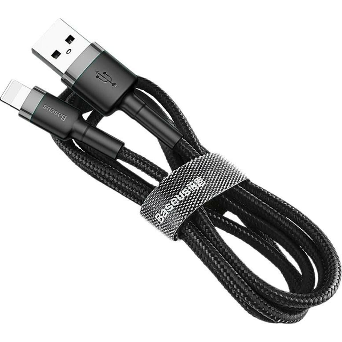 Кабель Baseus Cafule Cable Special Edition USB to Lightning 2m Black-Grey (CALKLF-HG1)