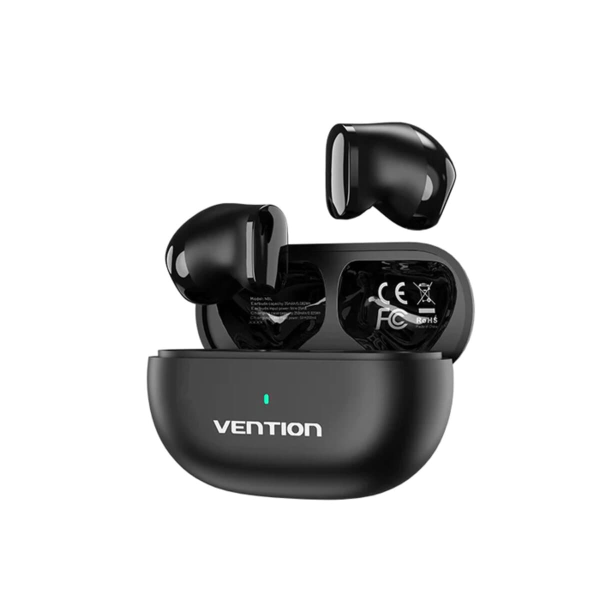 Бездротові навушники Vention Tiny T12 True Wireless Bluetooth Earbuds BT5.3 IPX4 250mAh Black (NBLB0)