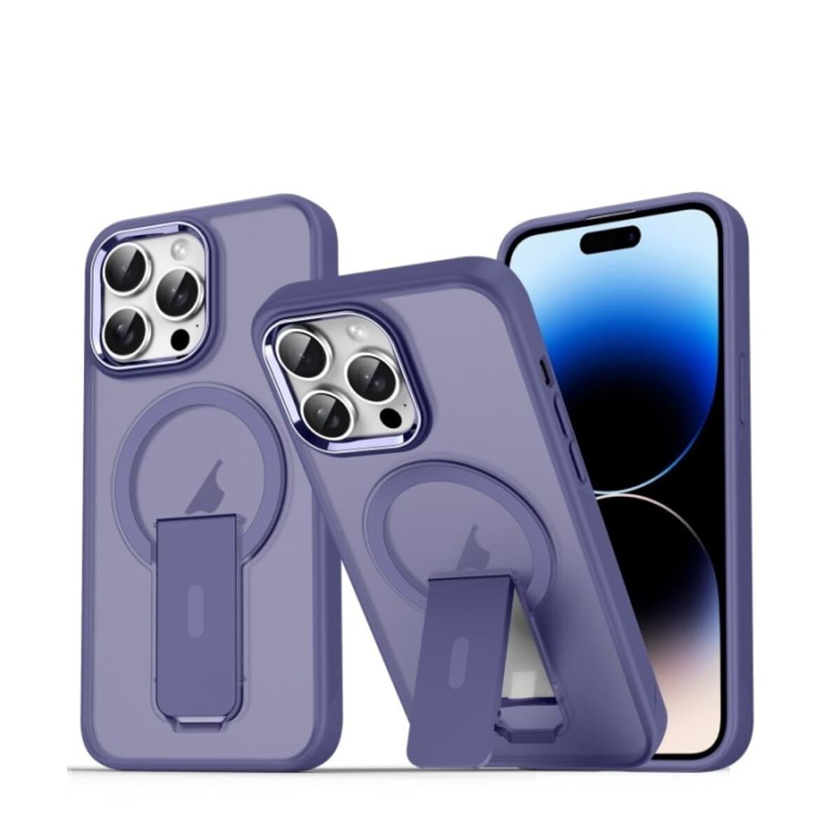 Защитный чехол-накладка Cosmic Magnetic Stand для Apple iPhone 14 Pro Purple (MagStand14PPurple)