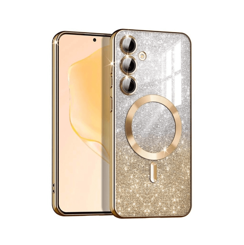 Захисний чохол-накладка Cosmic CD Shiny Magnetic для Samsung Galaxy S24 Plus Gold (CDSHIS24PGold)